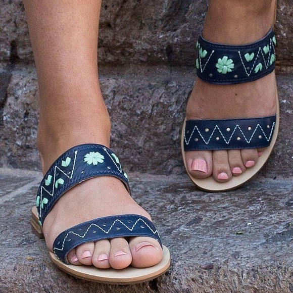 Jack Rogers Shoes - New w/ Box Jack Rogers Midnight Adair Flat Sandal